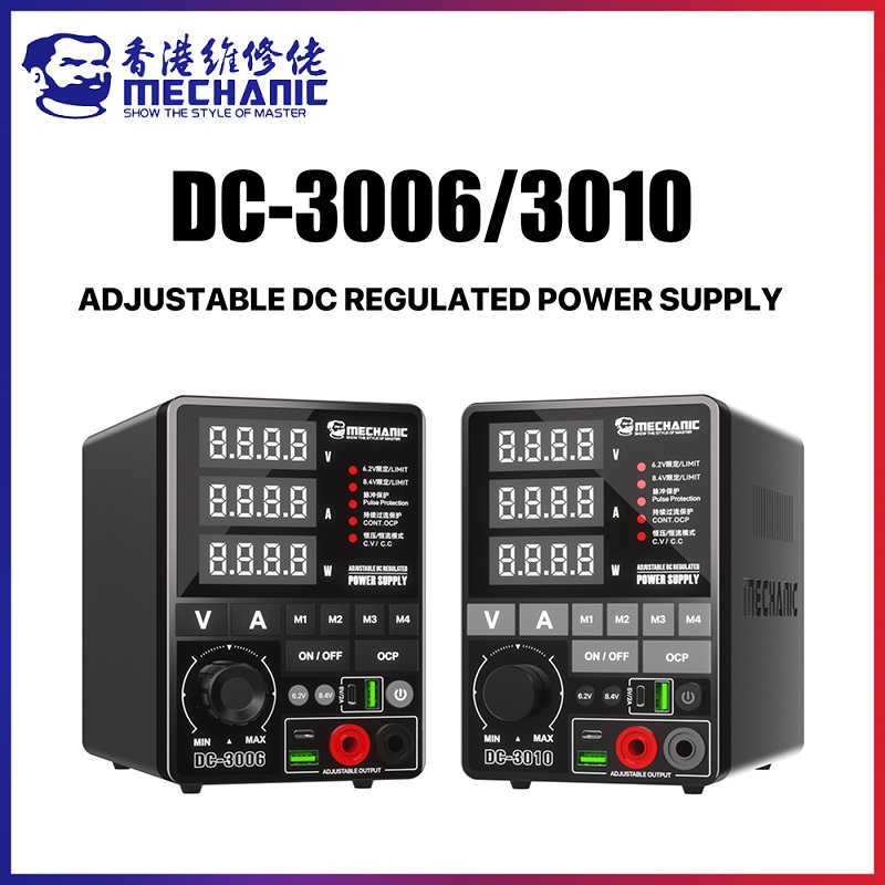 High Precision Dc Power Supply 30V 10A - MECHANIC DC-30 Series Desktop Adjustable DC