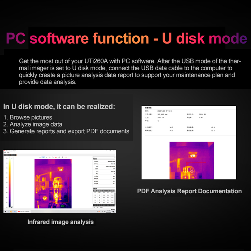 UNI-T UTI260B UTI260A Thermal  - đánh giá và giá Thermal Imaging Camera Pcb Repair