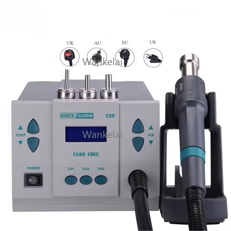 Original 1000W 220/110V QUICK  - đánh giá và giá Hot Air Rework Station 861Dw