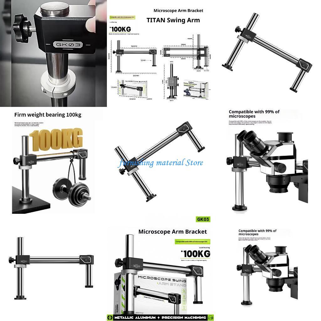 Y5GD Double Arm Boom Stand Bàn - đánh giá và giá Articulating Arm Boom Stand Microscope