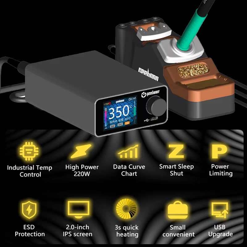 GEEBOON TC22 Soldering Rework  - đánh giá và giá C210 Precision Soldering Station