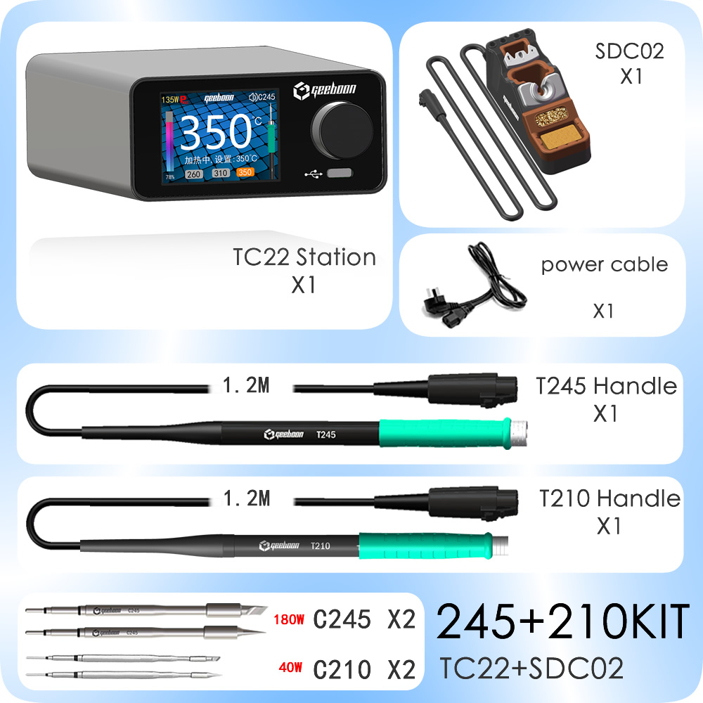 GEEBOON TC22 Soldering Rework  - đánh giá và giá C210 Precision Soldering Station