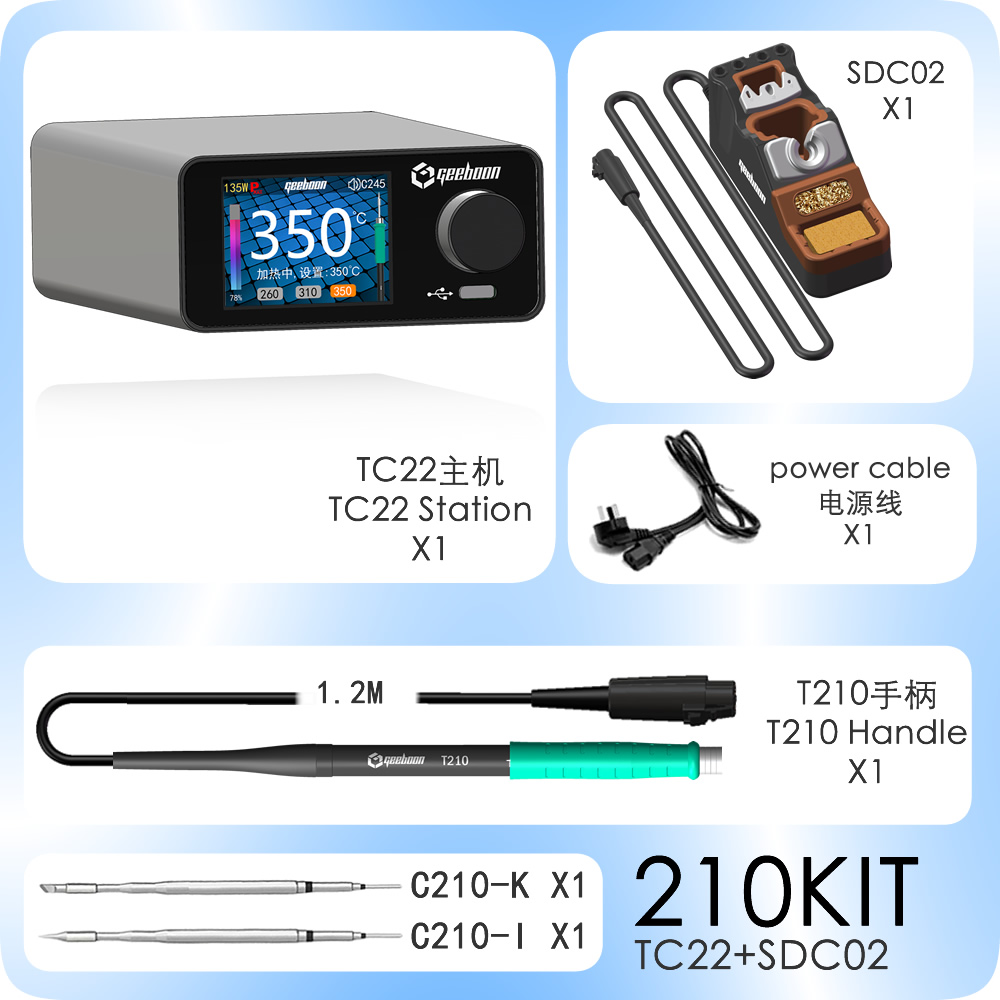 GEEBOON TC22 Soldering Rework  - đánh giá và giá C210 Precision Soldering Station